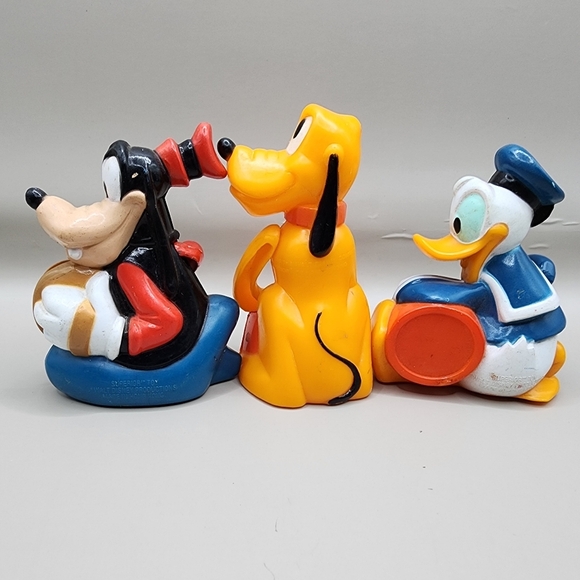 1988 Pluto Goofy Donald 3" from Candy Gumball Dispenser Vintage Disney - Picture 3 of 4